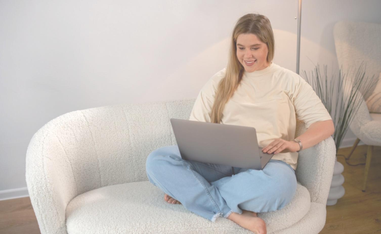 Well-organized remote learning workspace with natural lighting